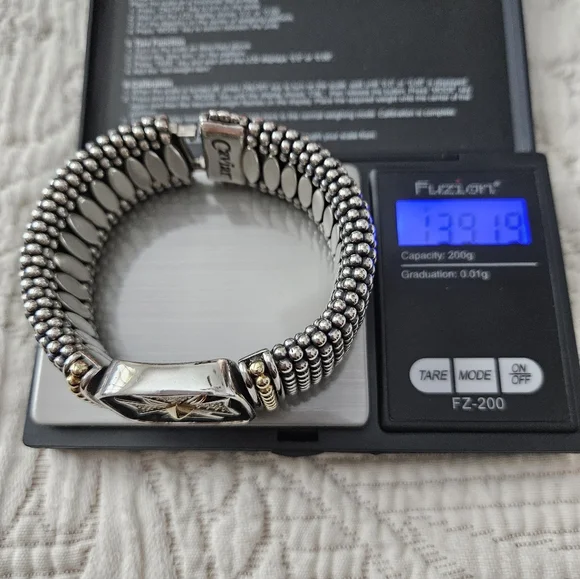 Lagos RARE Diamond, Silver And 18k Bracelet M - Picture 6 of 6